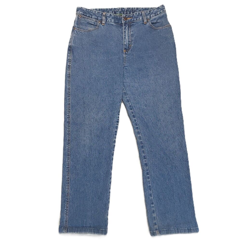 Wrangler Jeans Women's 11/12 High Rise Straight Leg Blue Denim Pants